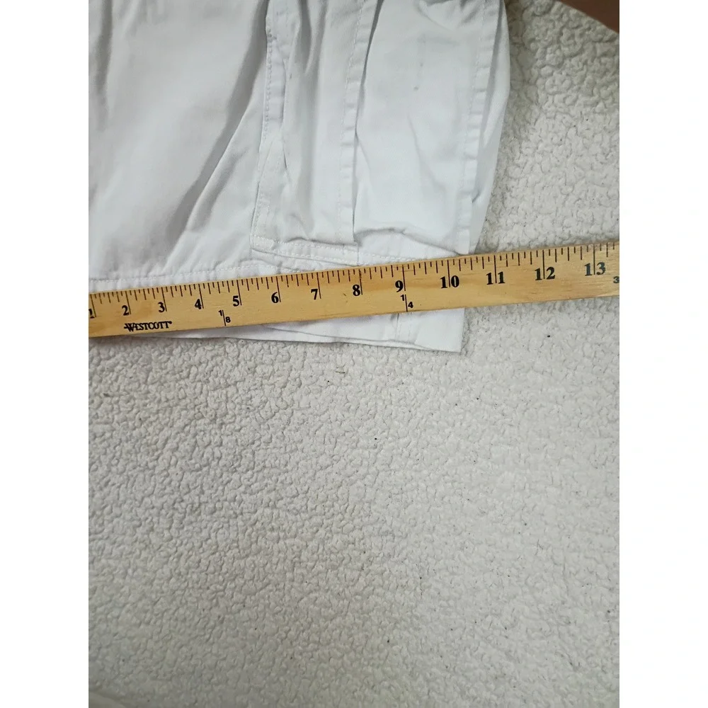 Roebuck and Co Cargo Shorts Mens 30 White 80s Style Utility Casual Cotton